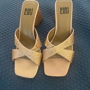 Bibi Lou Shay Crystal Heel in pink size 38